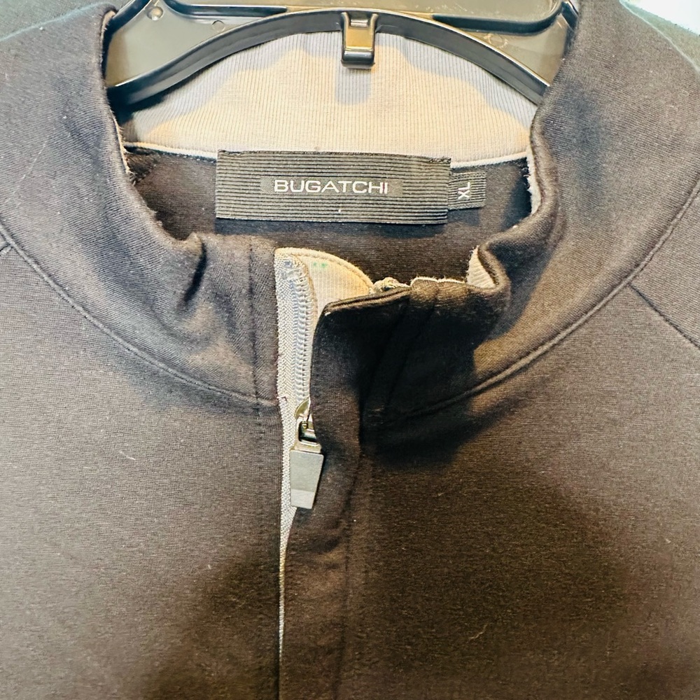 Bugatchi Solid Quarter Zip Mock Neck Pullover Siz… - image 5